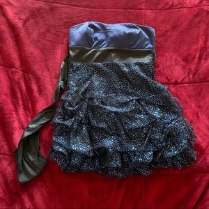 Strapless mini dress